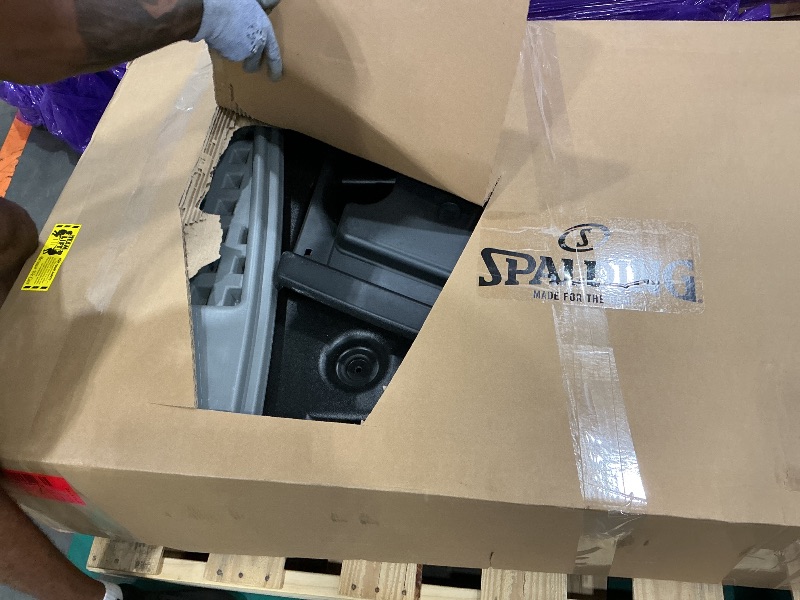 Photo 1 of *PARTIAL SET -UNKNOWN MISSING PARTS See Clerk Notes*
Spalding The Beast® 60" Tempered Glass Portable Basketball Hoop