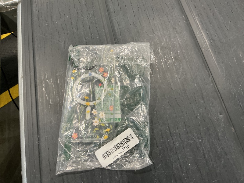 Photo 1 of *MAJOR DAMAGE*
CASETiFY Clear iPhone 15 Pro Max Case [Not Yellowing / 6.6 ft. 3X Military Grade Drop Protection/Magsafe] - Dreamy Floral Pattern - Clear