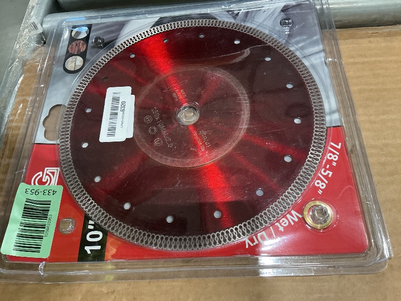 Photo 1 of 10" Super Thin Diamond Saw Blade for Cutting Porcelain Tile Granite Marble Ceramic Tile