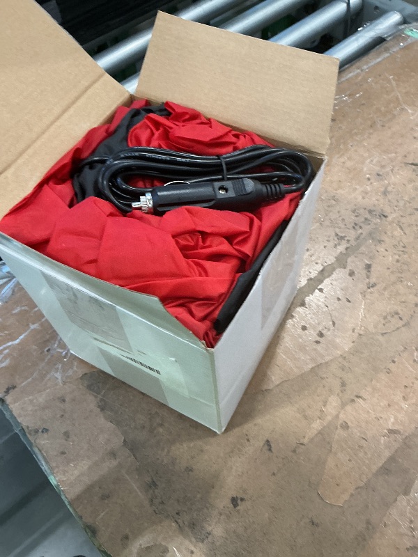 Photo 1 of **UNTESTED**
JellyArch 5 x 4 ft Large Inflatable Christmas Golf Cart Decoration with LED Lights Outdoor Christmas Blow Up Snowman Gift Box Santa Hat for Car Decor Xmas Holiday Vehicle Accessories(Red Style)