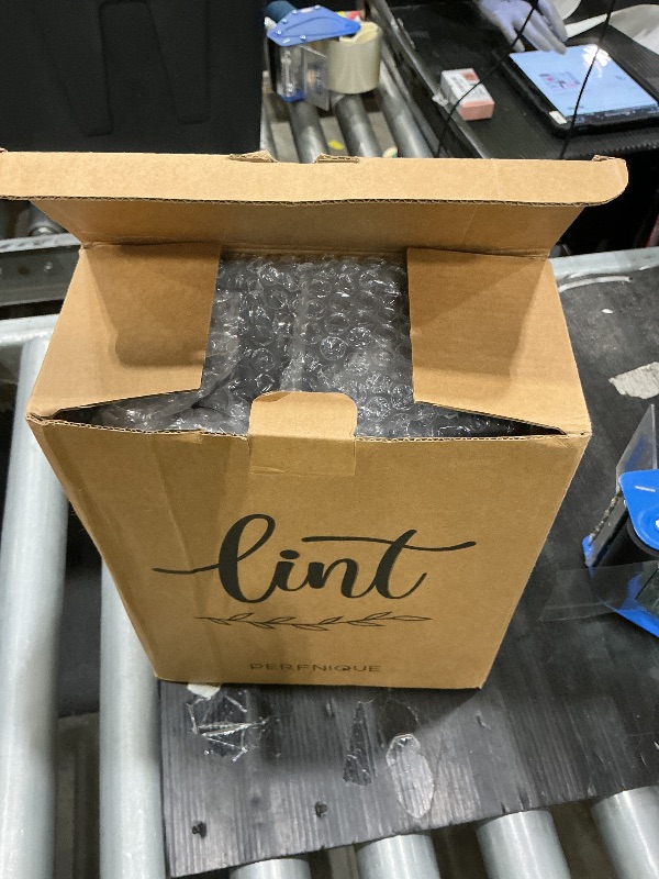 Photo 1 of *MAJOR DAMAGE*
PERFNIQUE Magnetic Lint Bin for Laundry Room with Lint Brush, Wall Mounted Lint Holder Trash can with lid for Dryer, Modern Farmhouse Rustic Metal Laundry Room Storage Organization and Decor(Gray)