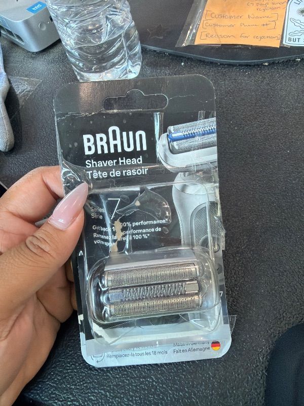 Photo 1 of **USED - MINOR DAMAGE**
Braun Series 7 Electric Shaver Replacement Head, Easily Attach Your Shaver Head for a Shave as efficient as Day one, Compatible with New Generation Series 7 Shavers, 74S, Silver