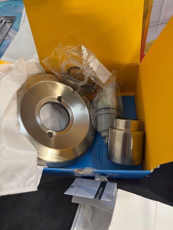 Photo 1 of ***nO HANDLE**** Replacement for Delta Classic 13 Series Single-Function Trim Kit, T13010 Shower Handle, Fit Delta Shower Valve R10000 Series, Brushed Nickel (Cartridge Included)