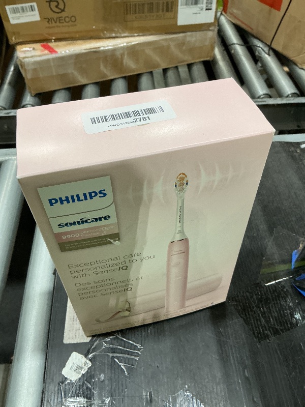 Photo 1 of ***DIFFERENT BRUSH*** Philips Sonicare DiamondClean 9900 Prestige Electric Toothbrush - with SenseIQ Technology and Advanced AI App, 5 Brushing Modes, 3 Intensity Levels, Charging Travel Case, Pink, Model HX9990/13