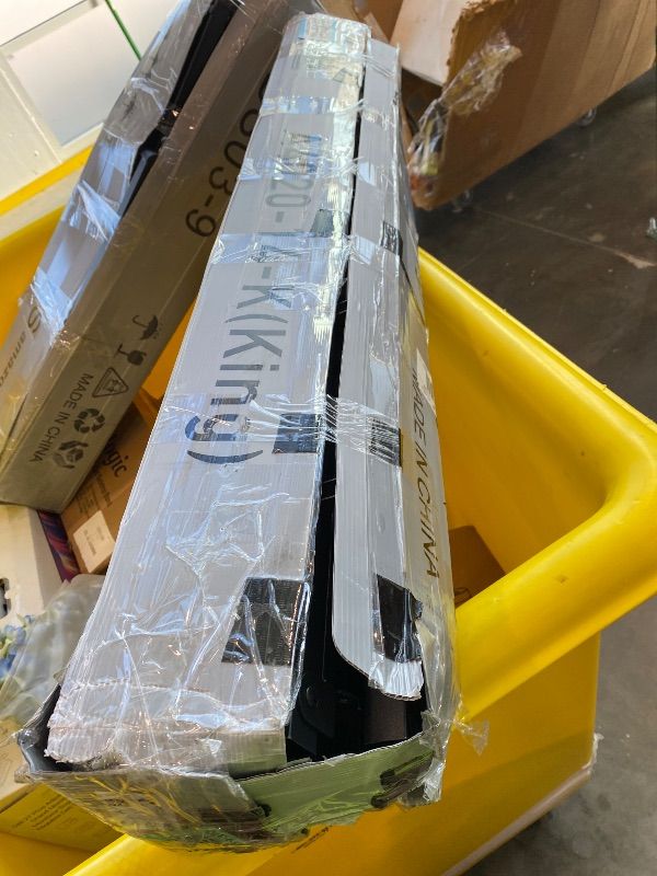Photo 1 of *MISSING PARTS - see clerk notes*
NEW JETO Metal Bed Frame,King Size Bed Frame with Storage Space,Heavy Duty Sturdy Mattress Foundation,Easy Assembly,No Box Spring Needed, Black,14 Inch,King