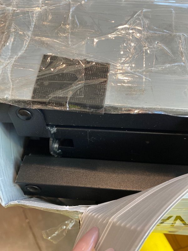 Photo 1 of *MISSING PARTS - see clerk notes*
NEW JETO Metal Bed Frame,King Size Bed Frame with Storage Space,Heavy Duty Sturdy Mattress Foundation,Easy Assembly,No Box Spring Needed, Black,14 Inch,King