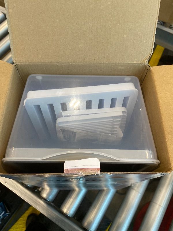 Photo 1 of *MAJOR DAMAGE*
Kiss Core Upgrade Bread Slicer for Homemade Bread with Bread Box, Bread Slicing Guide Adjustable Width, Foldable and Compact Cutting Guide with Crumb Tray, Suitability for Homemade Bread, Bagels,Cakes