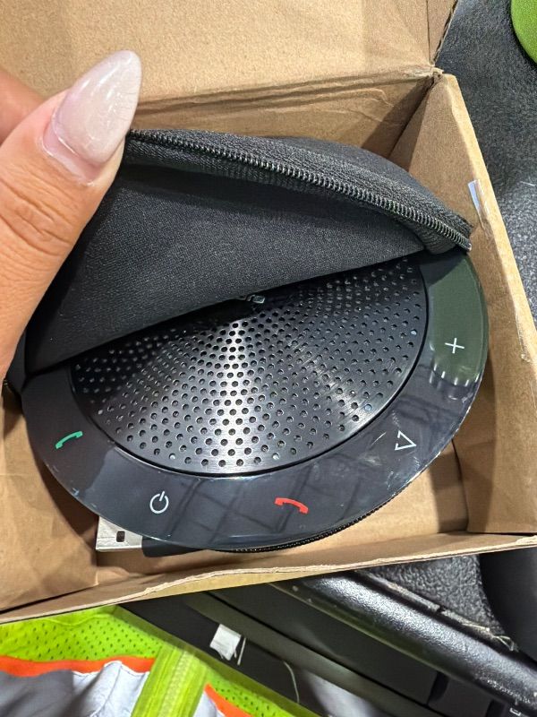 Photo 1 of **UNTESTED**
Jabra Speak 510 (2025 Edition) Portable, USB or Wireless Bluetooth Speaker for Meetings and Calls with Crystal-Clear Sound, Works with All Meeting Platforms - Microsoft Teams, Google Meet, Zoom, Black