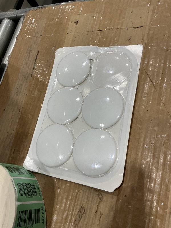 Photo 1 of [3.15"] Door Stoppers Wall Protector, 6 Pcs Large White Silicone Door Bumpers with Strong Thickened Adhesive,Shock Absorbent Door Knobs Wall Protectors to Cover up Damage and Protect Wall Surfaces
