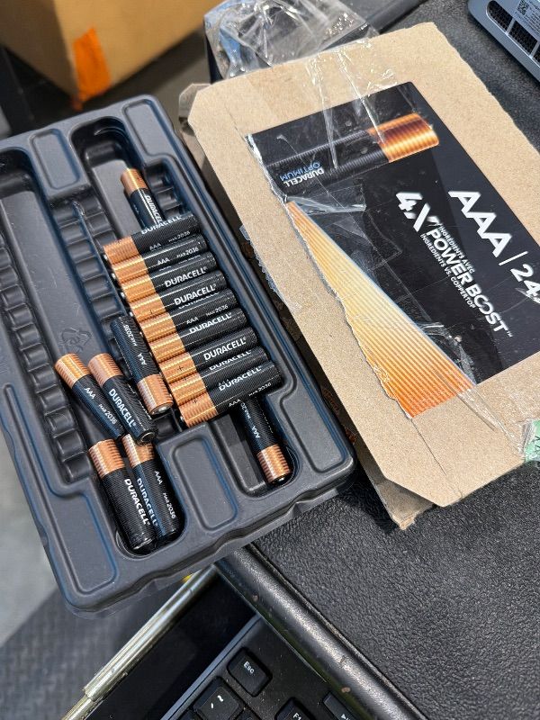 Photo 1 of **16 Pcs**
Duracell Optimum AAA Batteries 24 Count with POWER BOOST Ingredients, Re-closable Pack for a Quick, Easy Access and Organized Storage