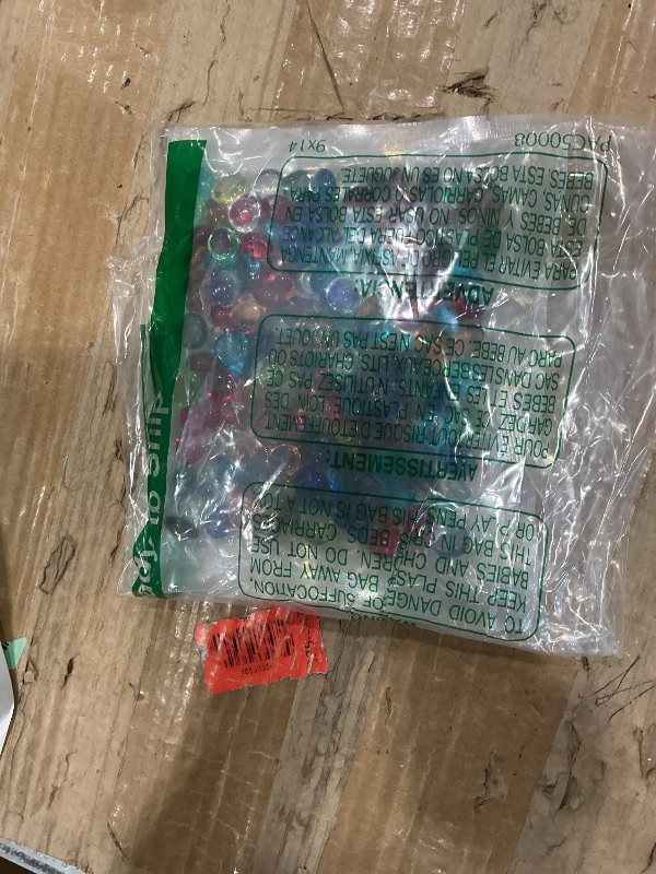 Photo 1 of 1 LB Mixed Color Flat Glass Beads, 160-180PCS Small Glass Marbles, Mini Flat Round Pebbles for Vase Filler and Floral, Fish Tank Rocks Decorative Gemstones for Home and Aquarium Décor