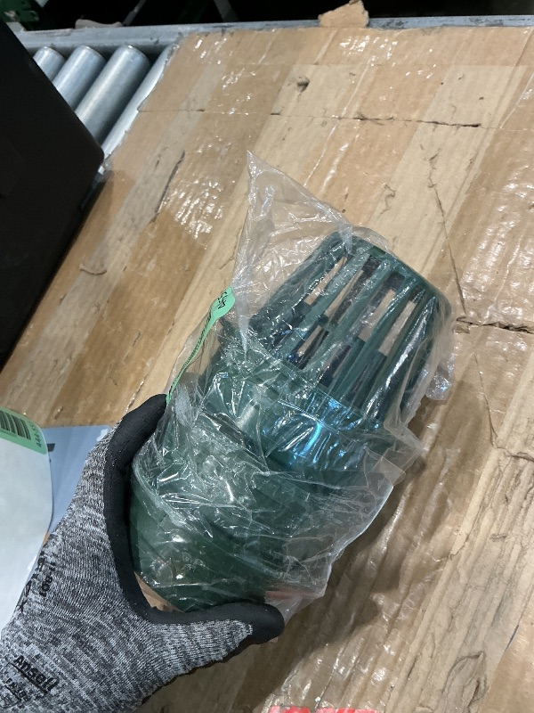 Photo 1 of (3-Pack) Calvana 4” Round Atrium Drain Grate Cover, Compatible with NDS 78A, Fits 4” Sewer and Drain Pipe Fittings, Perfect for Small Lawns, Landscaping, Patios, Extra Tough Polyethylene, Green