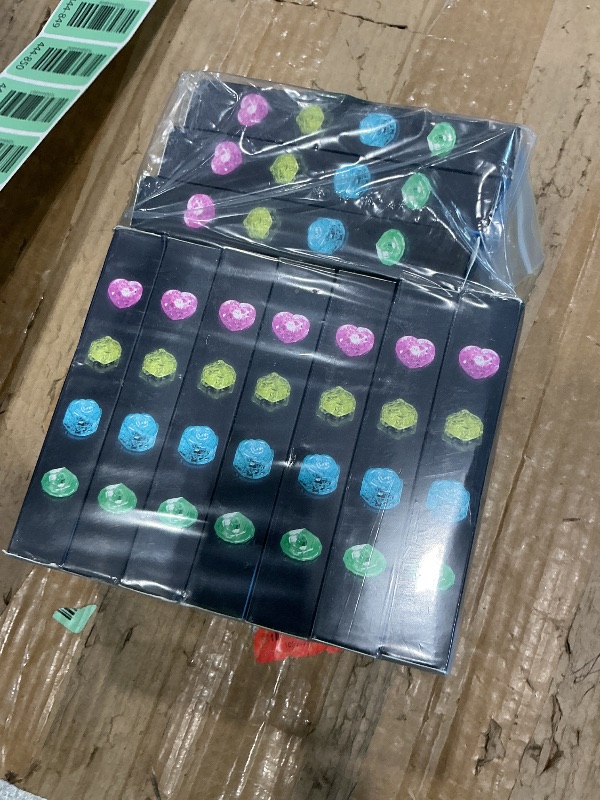 Photo 1 of 120 Pack Light Up Ice Cubes for Drinks, Multicolor Fast Flash + Solid Color Pink + Green + White + Blue + Red + Orange, 7 Color LED Ice Cube Reusable, Club Bar Cocktail Birthday Wedding Party Decor