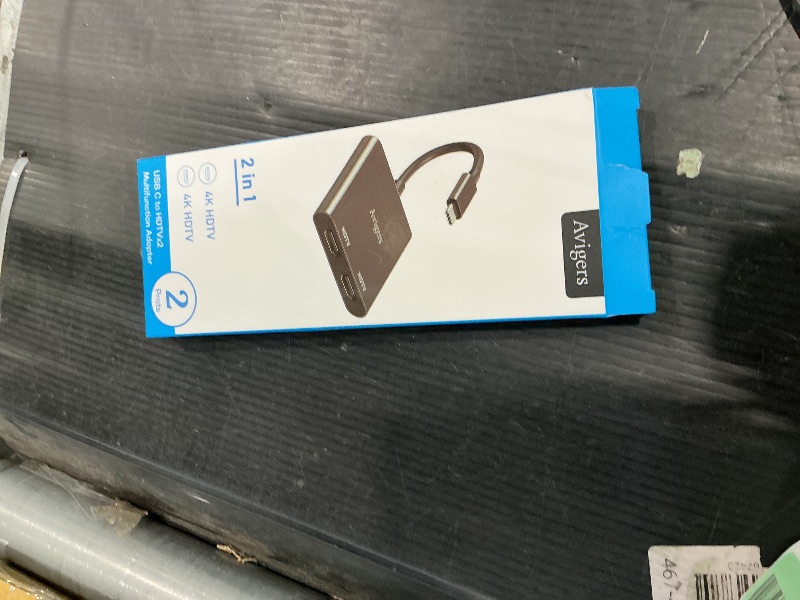 Photo 1 of (2 in 1) USB C to Dual Hdmi Adapter for 2 Monitors, (MST is not Support on MacOS, MacOS Allows Monitor Display 2 Separate Screens, Windows Allows Monitor Display 3 Separate Screens)