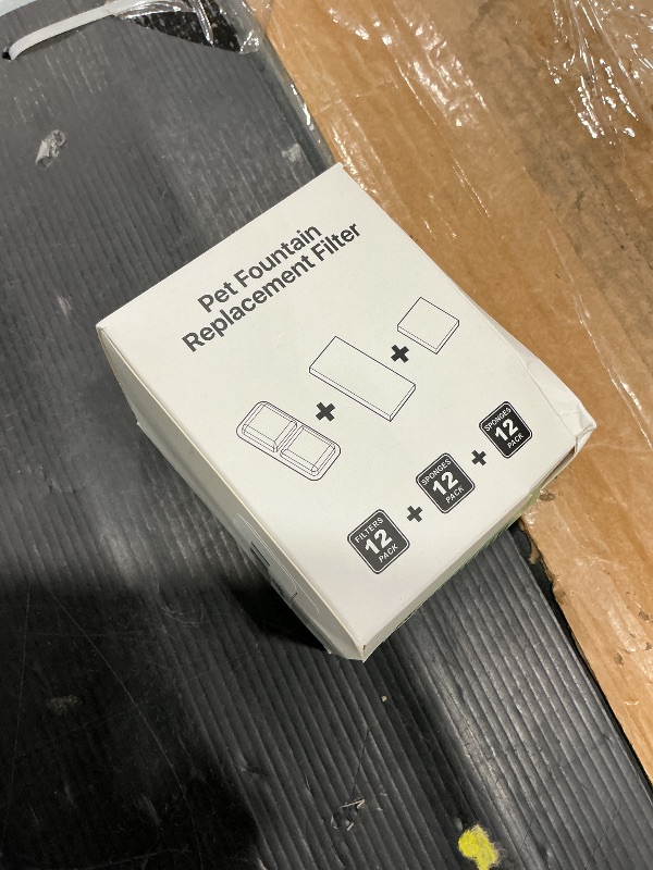 Photo 1 of (12 Pack) Cat Water Fountain Filters Replacement Compatible with oneisall Cat Water Fountain, Cat Fountain Filters for 67oz/2L Stainless Steel Cat Fountain