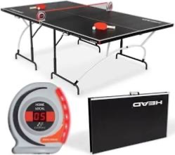 Photo 1 of *MAJOR DAMAGE*
HEAD Easy Setup Ping Pong Table with Electronic Scorer