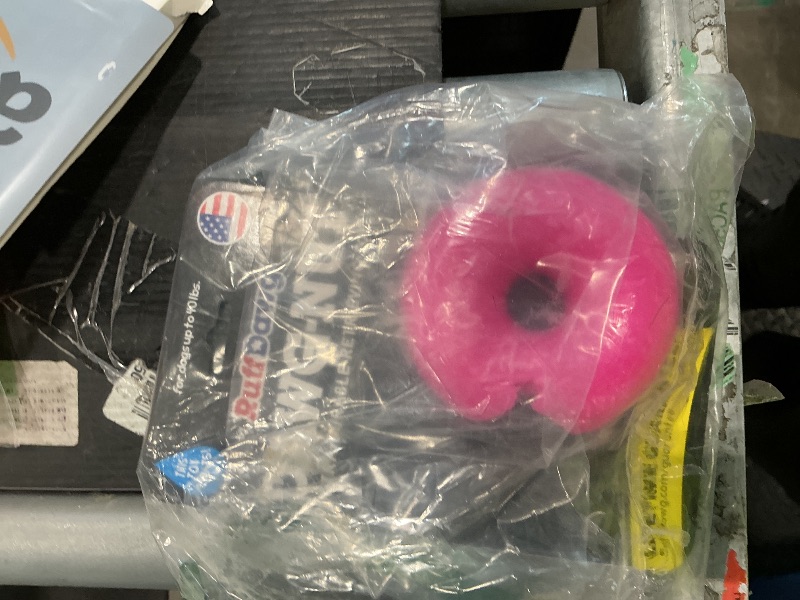 Photo 1 of *MAJOR DAMAGE*
Ruff Dawg Dawg-Nut Medium 3.5” – Heavy-Duty Solid Rubber Donut Dog Chew Toy for Dogs Under 40 lbs – Floats & Bounces – Made in USA – Assorted Neon Colors