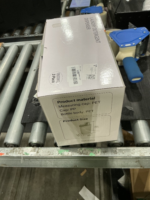 Photo 1 of [3 Pack] Liquid Laundry Detergent Dispenser for Laundry Room Organization and Storage, 61oz Large Capacity Laundry Soap Containers with 12 Removable Labels, BPA Free & PET Plastic Clear