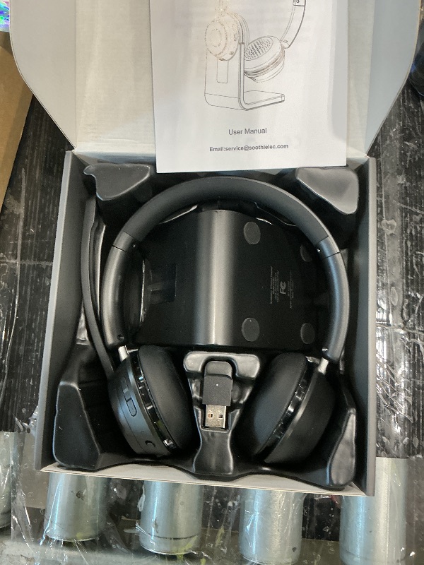 Photo 1 of (Upgraded Version) Wireless Headset, Bluetooth Headset with Noise Cancelling Microphone, Best Headphones with Mic Mute & USB Dongle for PC/Computer/Laptop/Cell Phones/Remote Work/Call Center