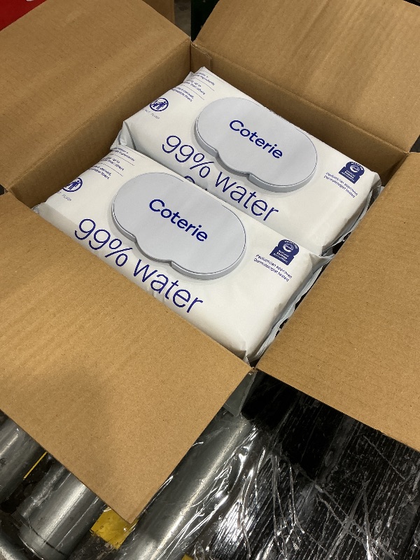 View 1 of *PARTIAL SET - Missing the diapers*
Coterie Baby Wipes + Diapers Kit, Size 2 Diapers (186 Count) & 12 Pack (672 Count) Baby Wipes with 99% Water, Plant Based Materials, Hypoallergenic for Sensitive Skin