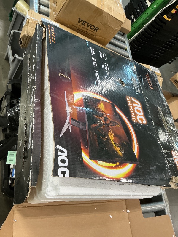 Photo 1 of ***SELLING FOR PARTS*** AOC C27G2Z 27" Curved Frameless Ultra-Fast Gaming Monitor, FHD 1080p, 0.5ms 240Hz, FreeSync, 2 x HDMI 2.0, 1 x Display Port, Height Adjustable, Xbox PS5 Switch Ready, 3-Year Zero-Bright-Dot