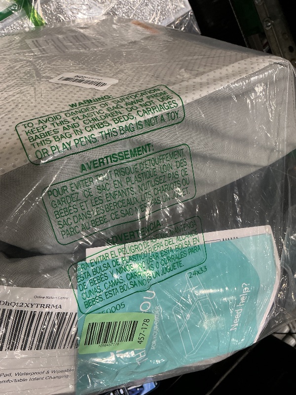 Photo 1 of 
Baby Changing Pad, Waterproof Vegan Leather Wipeable Diaper Changing Pad with Safety Strap Non-Slip Changing Mat for Dresser & Table