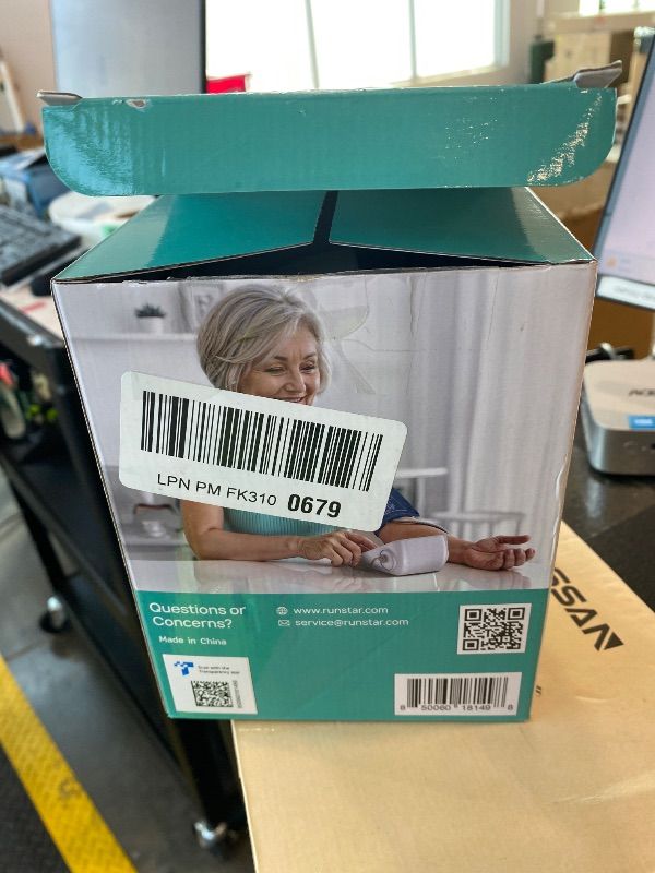 Photo 1 of **UNTESTED**
Runstar Upper Arm Blood Pressure Monitor with Wide Range Cuff (8.6'' -16.5'') for Home Use FSA&HSA Eligible, Automatic Digital BP Machine with Storage Bag, 2x99 Reading Memory