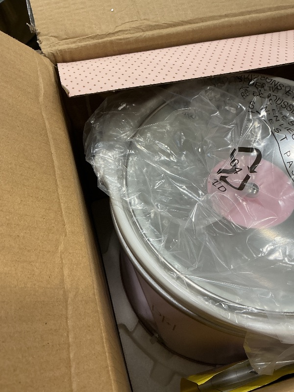 Photo 1 of **NON-FUNCTIONAL**
Paris Hilton 3.5-Quart Manual Slow Cooker, Features Three Settings (Low, High, Warm), Naturally Nonstick and Dishwasher Safe Stoneware Insert, Family Sized Capacity, Pink