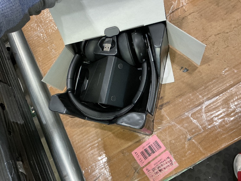 Photo 1 of (2025 Upgraded) Wireless Headset with Mic for Work, Bluetooth Headset with Noise Canceling Microphone with Dongle, Charging Base & Mic Mute, Wireless Headphones for Work from Home/PC/Computer