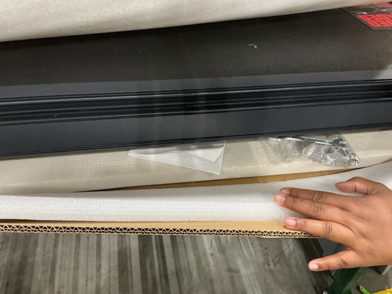 Photo 1 of ***FINAL SALE NO RETURN *** Rough Country Hard Low Profile Tri-Fold Tonneau Cover for Ram 1500 (2019-2026) & 1500 TRX (2021-2024) – Flush Mount Aluminum Bed Cover, Fits 5'7" Bed