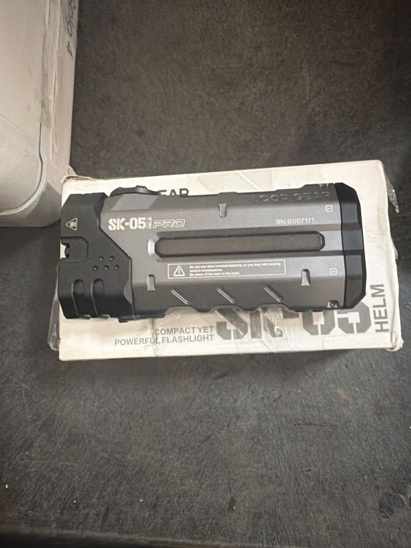 Photo 1 of *MISSING PARTS - see clerk notes*
LOOP GEAR SK05Pro Flat LED Flashlight with 8000mAh Power Bank,Sidelight Flashlight Combines Floodlight & Spotlight,4360 High Lumens,Rechargeable,Magnetic Tail,IP68 Perfect for Camping,Outdoor (Grey)