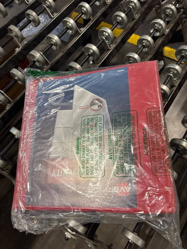 Photo 1 of **DIRTY**
Avery Heavy-Duty View 3 Ring Binder, 3 Inch One Touch EZD Rings, 3.5 Inch Spine, 1 Red Binder (79325)