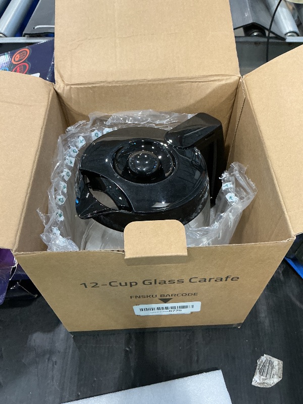 Photo 1 of 12-Cup Replacement Glass Coffee Carafe for Cuisinart Coffee Maker Models DCC-1200, DCC-1100BK, DCC-2650, CHW-12, CHW-12P1, DGB-550BK, DGB-550BK1, DGB-625BC, DGB-700BC, and SS-12 | Part# DCC-1200PRC