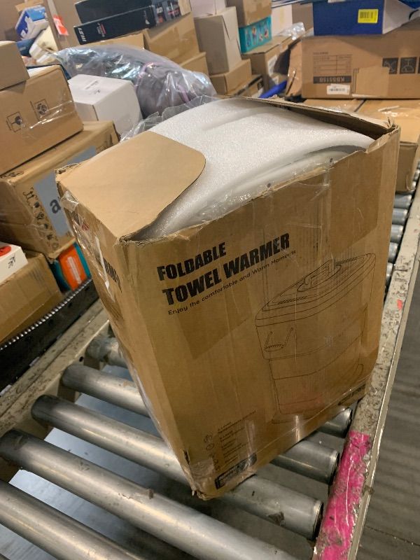 Photo 1 of ***DAMAGE **** LIONROGE 27L Upgrade Foldable Towel Warmer for Bathroom with Handle- Heated Towel Warmers Bucket with Time Setting, Auto Shut Off,Fits Up to Two 40"X70" Oversized Towels, Bathrobes, Blankets
