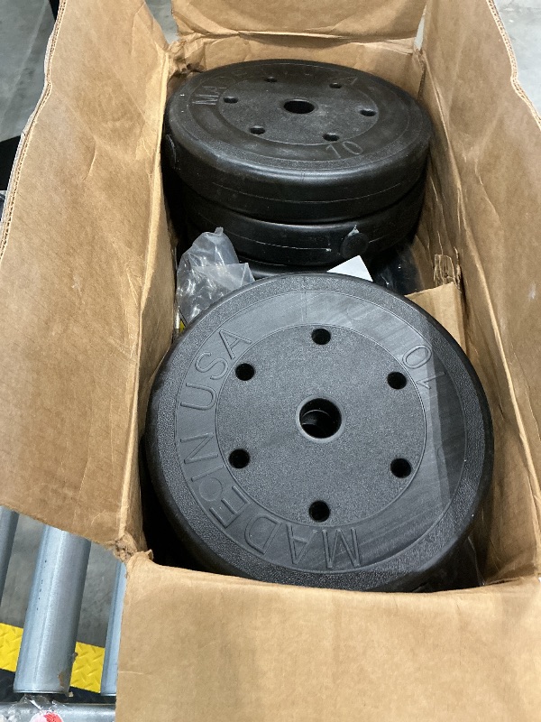 Photo 1 of 10 pound weight and bar set  four piece