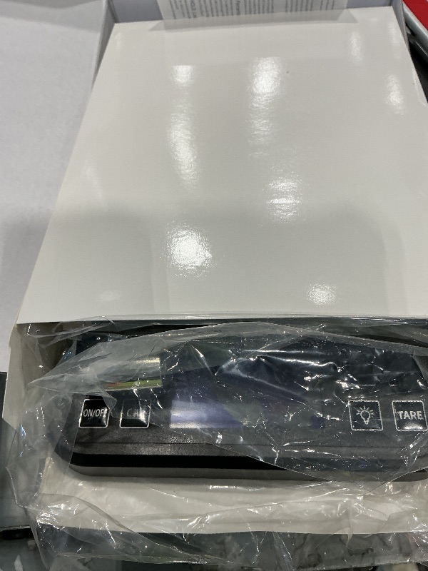 Photo 1 of **NON-FUNCTIONAL**
BOMATA Large Kitchen Scale with 0.1g/0.001oz High Precision, 5kg/11lb Bakery Scale with% Percentage Function, USB Rechargeable, Full-View Angle LCD with Backlight, Stainless Steel Pan