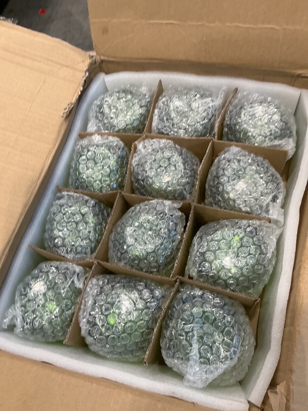 Photo 1 of 12 Pcs Large Green Candle Holder for Wedding Table Decor-3.15"×3.15" Green Votive Candle Holders for Rustic Wedding Centerpieces, Bridal Shower Decor, Tea Party Decorations