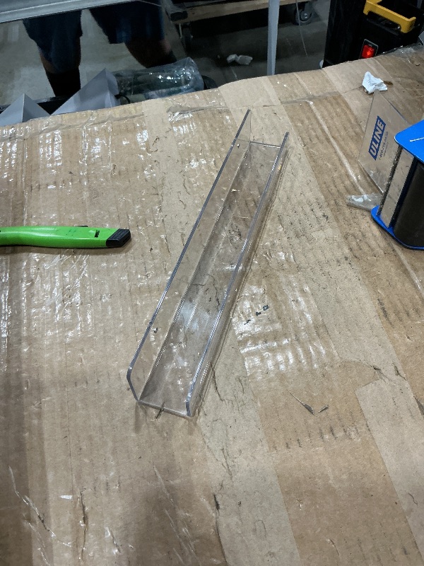 Photo 1 of 17" Inch Clear Acrylic Floating Shelf Wall Mounted Book Display
