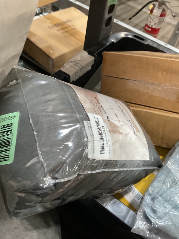 Photo 1 of 4 Piece King Size Sheet - Cooling Bed Sheets Set, Blend Rayon Derived from Bamboo, Breathable Soft Hotel Luxury Bedding & Pillowcases, Silky Fit 16 inch Extra Deep Pocket, Oeko-Tex - Charcoal