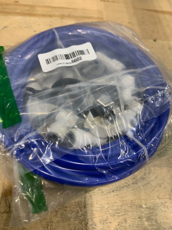 Photo 1 of 3/8" O.D.RO Water Tubing,15FT Food Grade PE Water Line+12Pcs 3/8" Quick Connect Fittings for RO Reverse Osmosis Water Purifier Filter System(Plastic Tubing+Ball Valve+T+Y+L+I+1/4"-3/8" fitting+Cutter)