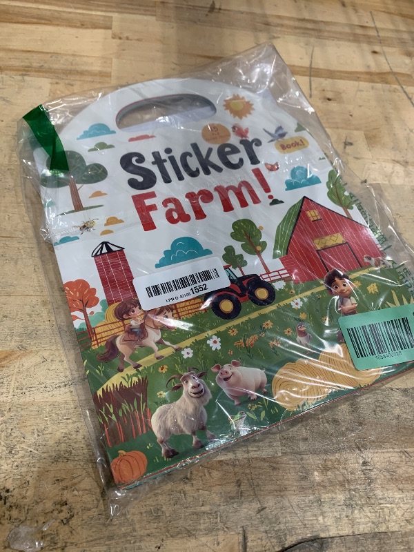 Photo 1 of 3-Pack Reusable Sticker Books for Toddlers 2-4 Years, Vehicles Truck, Animals & Farm Jelly Activity Stickers for Boys Girls Road Trip Airplane Train Travel Essentials Toy for Kids Birthday Gifts