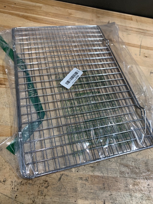 Photo 1 of 2PCS Cooling Racks for Cooking and Baking - 10" x 15"Heavy Duty Stainless Steel Wire Rack for Baking, Grilling, Roasting - Oven & Dishwasher Safe - Fits Jelly Roll Sheet Pan-SilverLPNO384833744