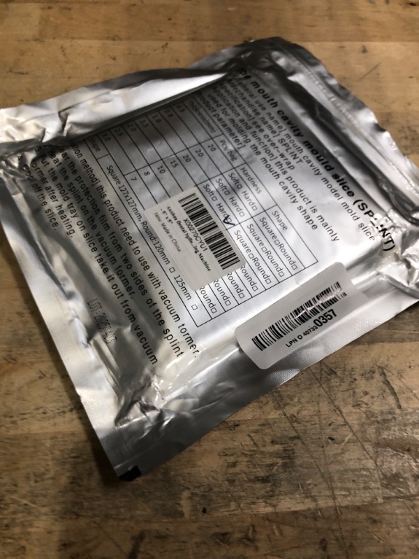 Photo 1 of **PARTIAL SET 15** Annhua Dental Splint Material 20Pcs Dental Hard Splint, 1.0MM Dental Vacuum Forming Sheets with no Bubbles, Square Thermoforming Materials for Vacuum Forming Machine - 5" x 5"