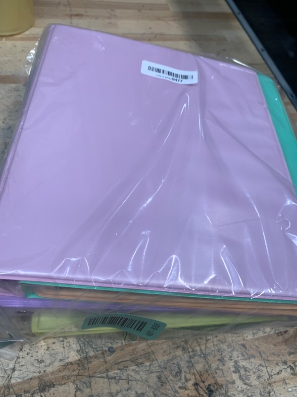 Photo 1 of 1 Inch Binders 3 Ring,6 Pack Three Ring Binder with 2 Pockets,PVC-Free,Customizable Clear View Cover for 8.5 x 11'' Letter Size Papers, Round Ring? Ideal for School, Office Supplies