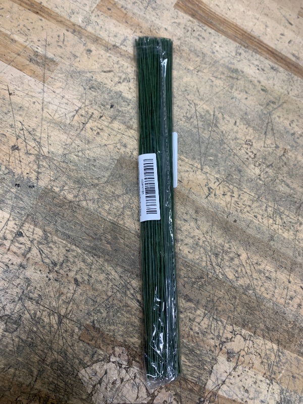 Photo 1 of 100 PCS FIVEIZERO 18 Gauge Green Floral Wire Stems for Artificial Flower Making,Florist Wire,Flower Wires for Crafts,Alambre para Flores for Wreaths, Flower Arrangements and DIY Projects