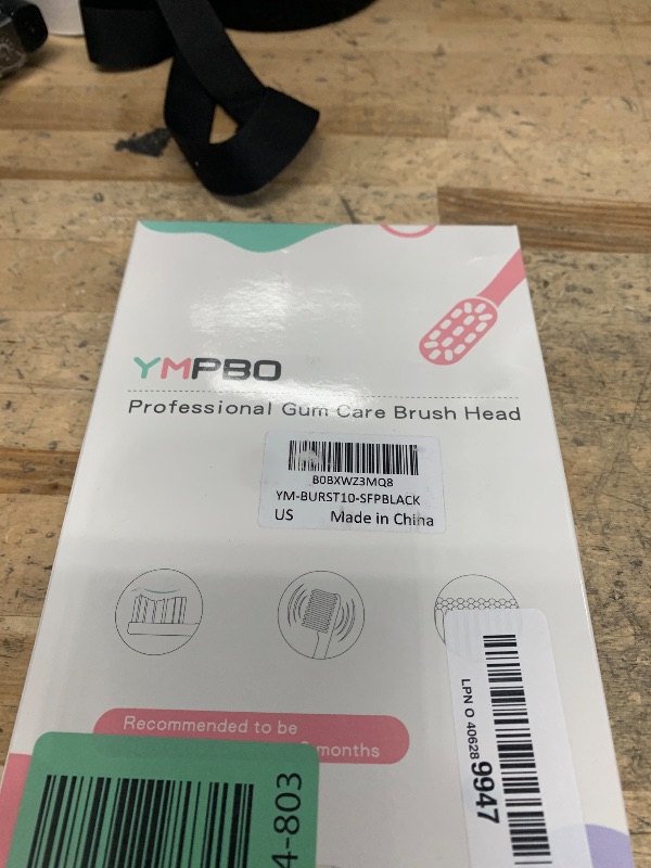Photo 1 of 10 Pack Replacement Toothbrush Heads Compatible with Burst Electric Toothbrush, YMPBO Toothbrush Heads for Burst Sonic Toothbrush, Deep Cleaning Bristle Design, Black