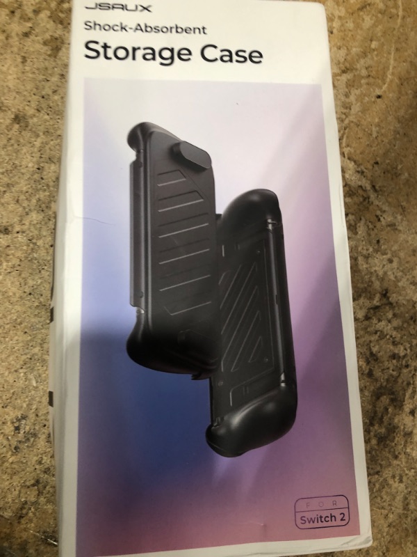Photo 1 of JSAUX Split Protective Case for Nintendo Switch 2, TPU Middle Frame & PC Front Cover, Non-Slip Ergonomic Grip, Storage for 10 Game Cards, Supports Stand Use, Shock Absorption & Anti-Scratch-PC0114