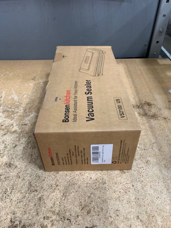 Photo 1 of [Updated 2025] Bonsenkitchen Vacuum Sealer Machine + 40 Vacuum Bags, Fast-Compact/Multi-Functional Food Vacuum Sealer with External Vacuum System, Silver