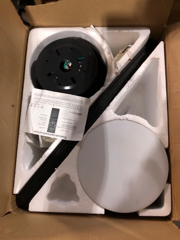 Photo 1 of (missing manual) FUMLTP Ceiling fans with Lights, 54 In RGB Low Profile Indoor Ceiling fan with Light and Remote/App Control