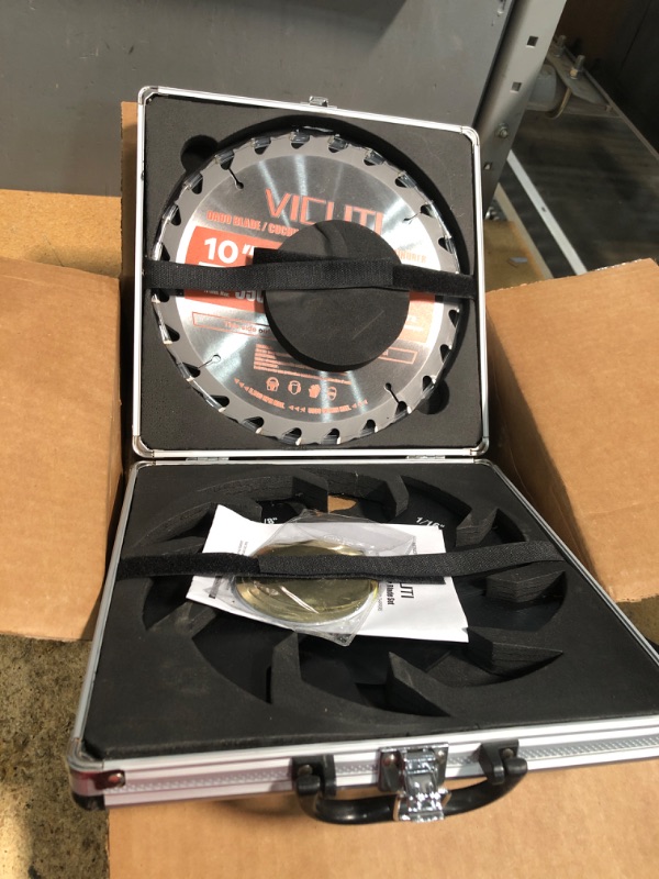 Photo 1 of 10'' Stacking Dado Blade Set, 24-Tooth, 5/8-Inch Arbor, 23 Pieces